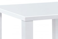 Jídelní stůl VILM – 80x80x76 cm, vysoký lesk bílý Autronic
