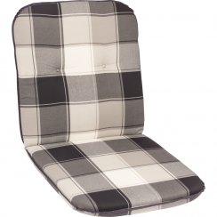 Poduška na židli WEBER — látka, béžovo-šedá / kostka
