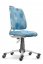 Rostoucí dětská židle na kolečkách Mayer ACTIKID A3 SMILE  – bez područek - Čalounění Mayer A3: Aquaclean modrá 2428 A3 52