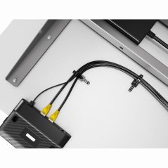 Elektricky výškově stavitelný rám stolu POWERTON – rozsah 500 mm, šedá, 100 kg