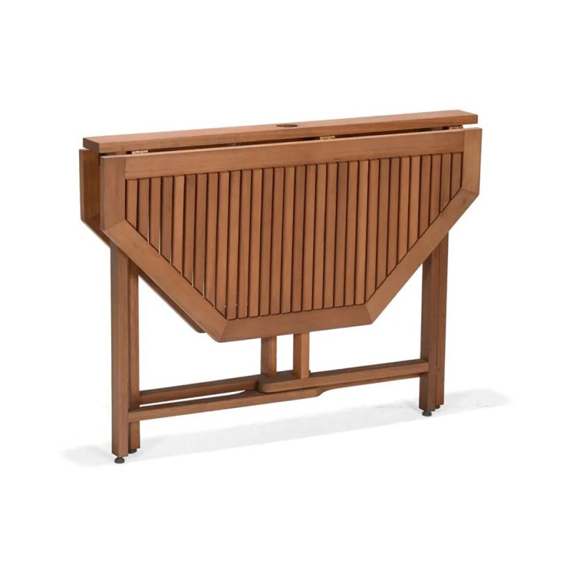 Zahradní skládací stůl HAVANA — 110x110x74 cm, masiv IDEA nábytek