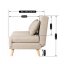 Elegantné béžové kreslo MARRY 2 pre moderné interiéry