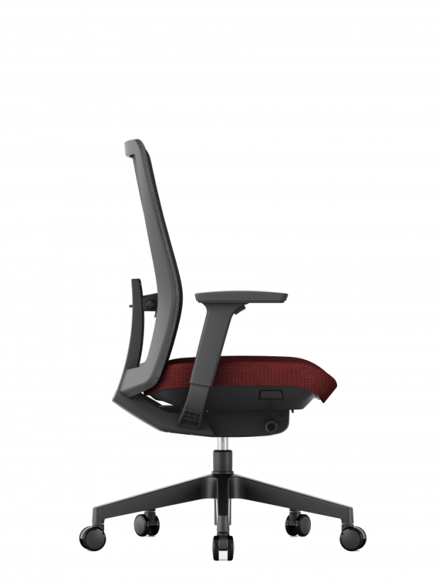 Kancelárska ergonomická stolička K10 — viac farieb - K10 - barevné varianty: Sivá