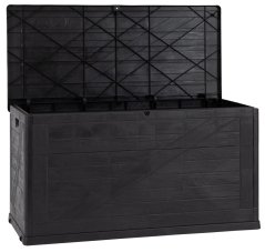 WOOD zahradní plastový úložný box 420 L - grafit