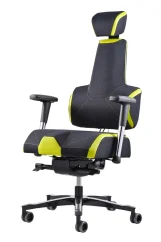 Zdravotní herní židle THERAPIA E+GAMER – černo-zelená