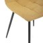 Jídelní židle FORMA – žlutá látka, černé kovové nohy Autronic