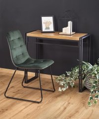 Pracovní stůl BOLIVAR KN1 – dub zlatý, černá Halmar