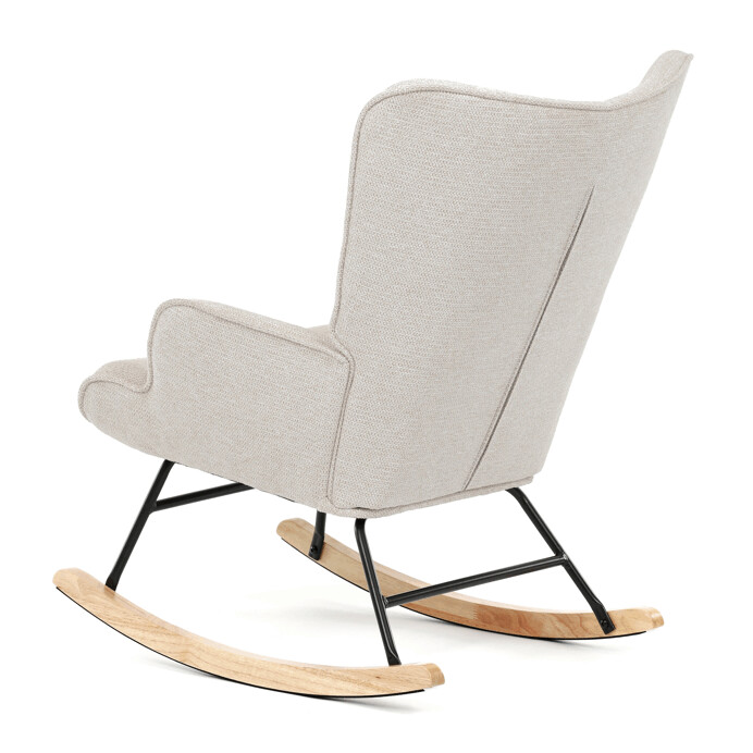 Hojdacie kreslo YAO – béžová, látka, ergonomický dizajn Autronic