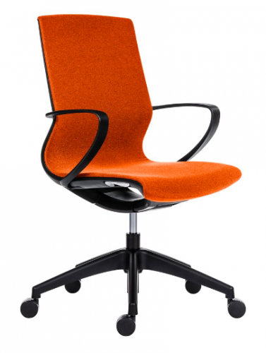 Kancelářská ergonomická židle Antares VISION —  s područkami, více barev - Barevné provedení židle VISION: Oranžová