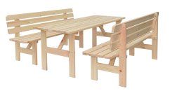 Zahradní stůl VIKING 200 — 200×70, masiv