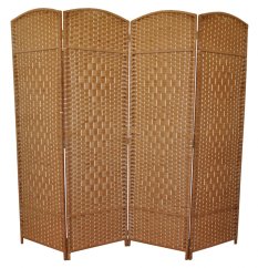 Paravan MANIRI II — dřevo, papír, světle hnědá