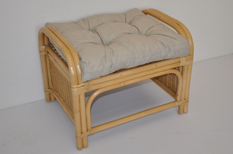 Taburet KARAS — ratan, medová / více barev