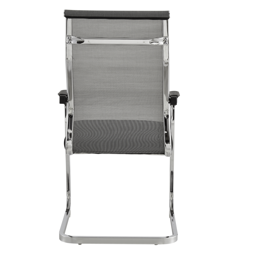 Konferenčná stolička RIMALA - sieť, látka, šedá/čierna