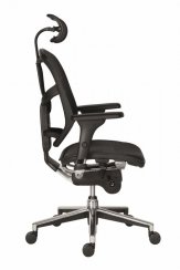 Kancelárska ergonomická stolička Antares ENJOY — čierna, nosnosť 130 kg