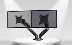 Kancelársky držiak na dva PC monitory FB F160 – čierny