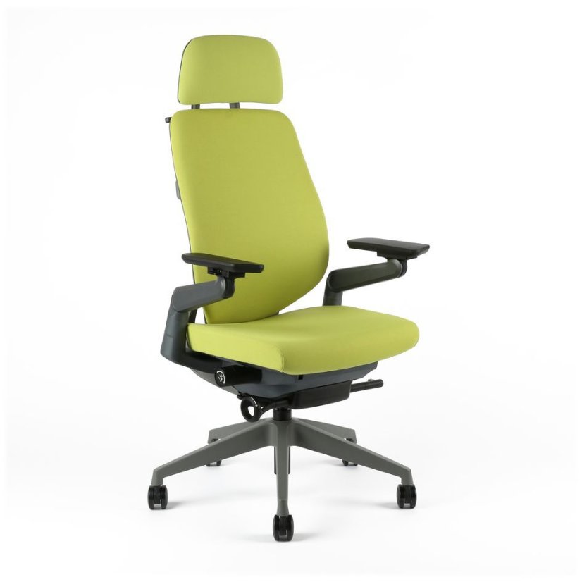 Kancelárska ergonomická stolička KARME — viac farieb, s podhlavníkom a podrúčkami
