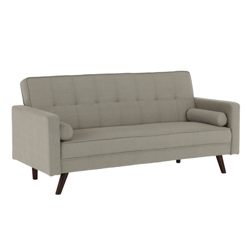 Rozkládací pohovka OTISA — látka, šedohnědá Kondela