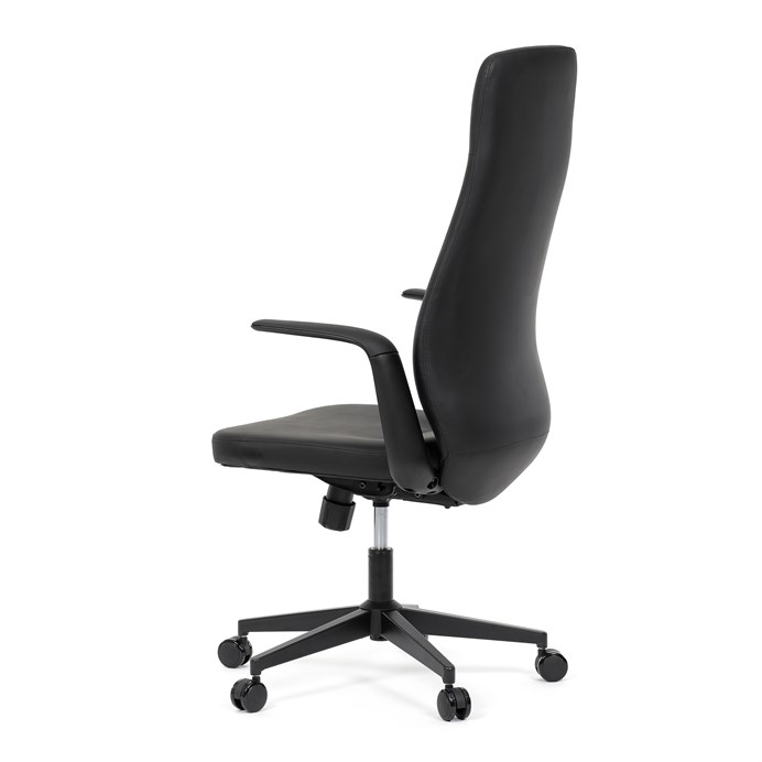 Kancelářské křeslo ORBIT – černá ekokůže s houpacím mechanismem Autronic