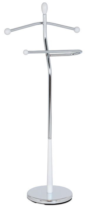 Němý sluha PAKET — chrom / bílá Autronic