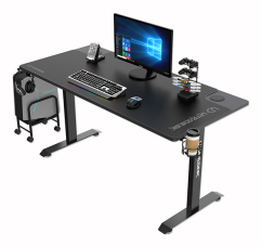 Herní stůl ULTRADESK MOMENTUM – 152,5x70x75,5 cm, s XL podložkou pod myš