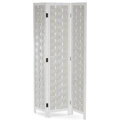 Třídílný paraván MARVIN z masivního smrku v bílé barvě Autronic