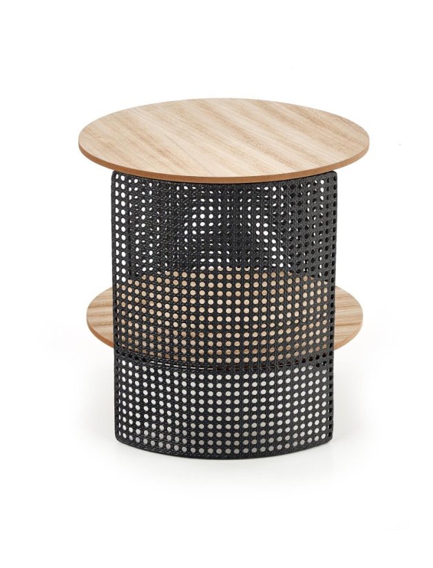 Konferenčný stolík TRAFICA — prírodná / čierna