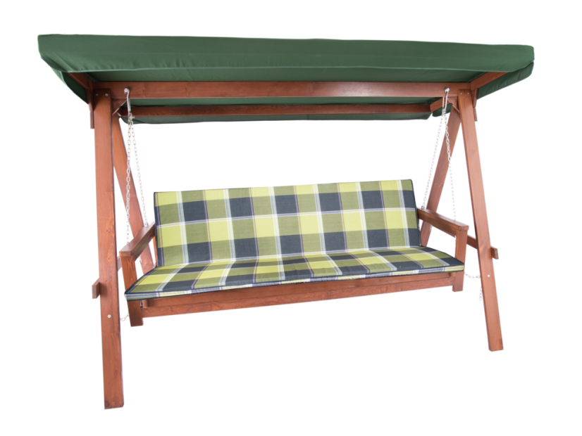 ADELAIDA zahradní houpačka dřevěná - zelená