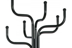 Věšák stojanový RAMKO - 188 cm, kov, černý mat Autronic