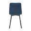 Elegantná jedálenská stolička NOX – modrý zamat, čierny kov Autronic