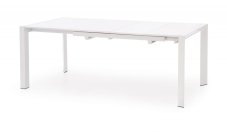 Jídelní rozkládací stůl STANFORD XL –⁠ 130x80x76 (+120), kov, bílý