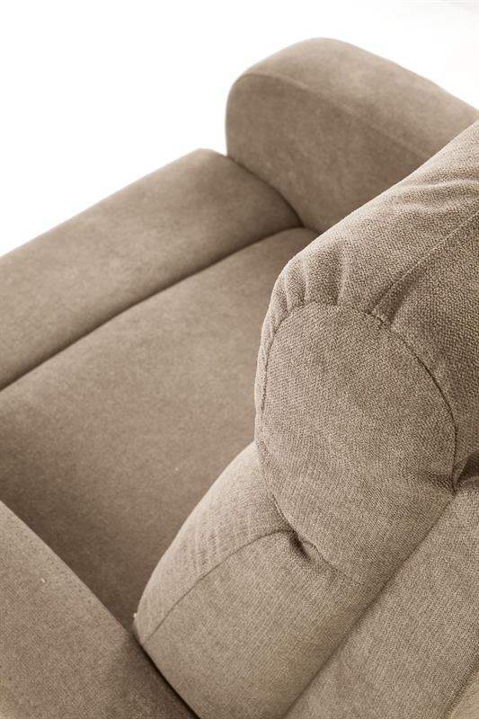 Relaxační polohovací TV křeslo OSLO — látka, béžová Halmar