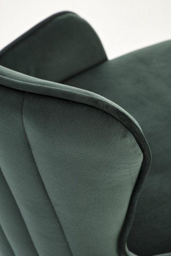 Kancelárska otočná stolička TIMOTEO — kov, látka, zelená