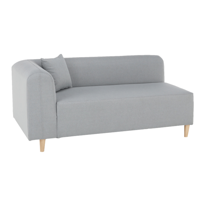 Rohová pohovka BROKEN – látka, šedá, levá Kondela