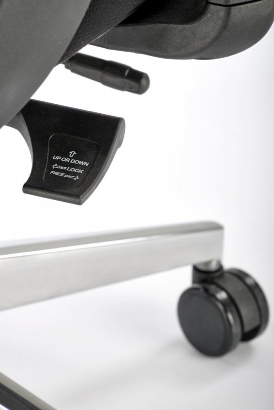 Kancelárska ergonomická stolička GERONIMO — sieť, čierna