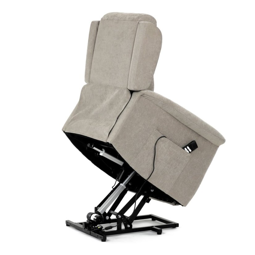 Relaxační křeslo ELECTRO s lanýžovým čalouněním a 2 motory Autronic