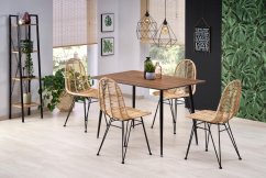 Zahradní židle PAULO – přírodní ratan, ocel Halmar