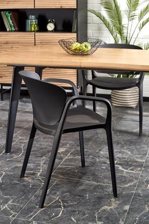 Rozkládací jídelní stůl DICKSON 2 — 150x90 (+60cm), masiv, přírodní Halmar