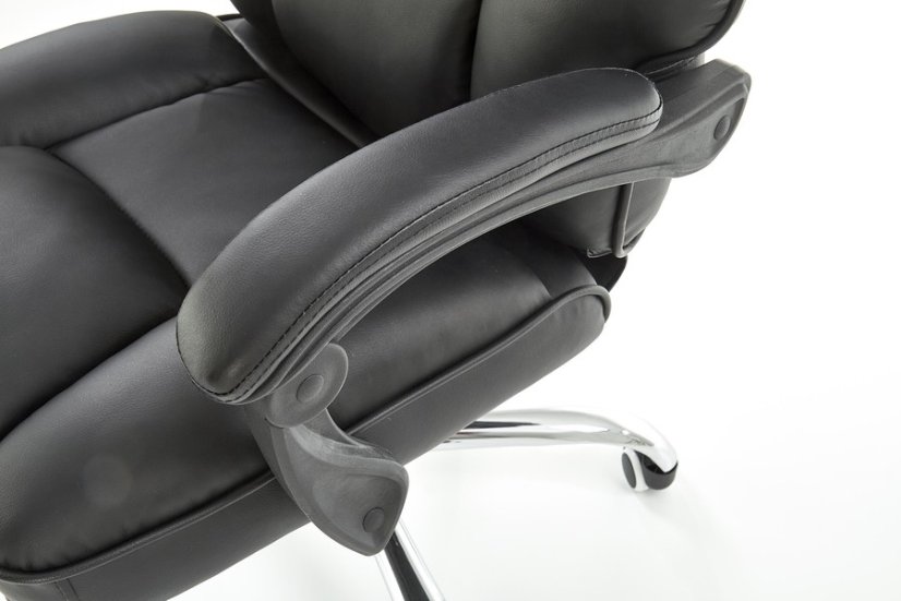 Kancelárske kreslo ALVIN — ekokoža, čierna