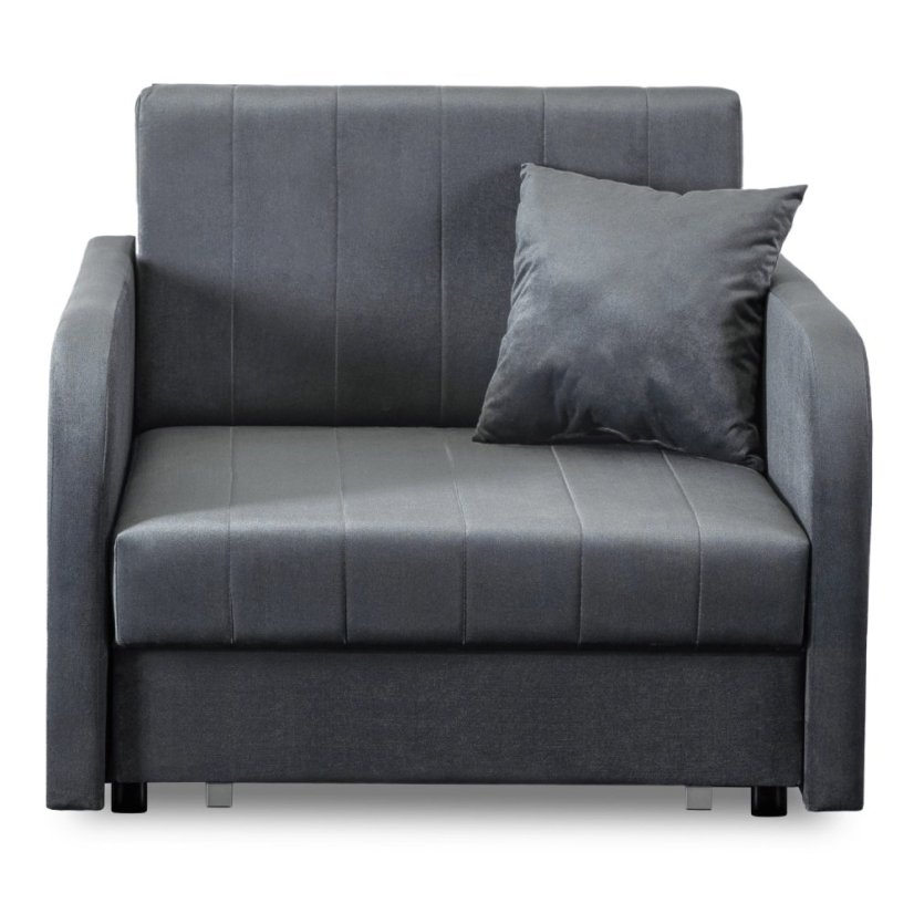 Jednolôžkové rozkladacie kreslo VERO Sivé