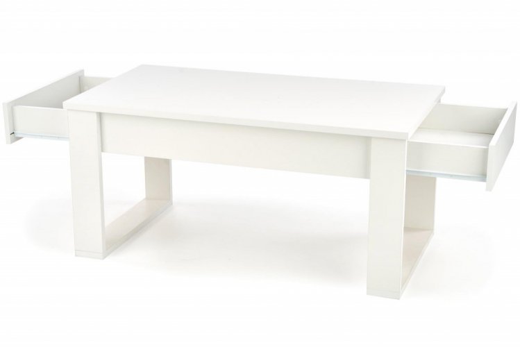 Konferenčný stolík s šuplíkmi NEA – viac farieb - NEA: Biela