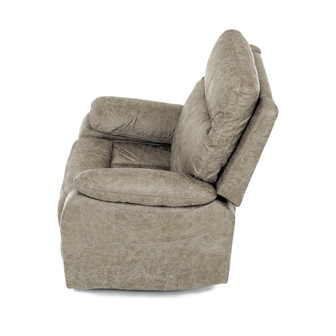 TV křeslo CHRISTOF s elektrickým polohováním — látka vintage, lanýžová Autronic