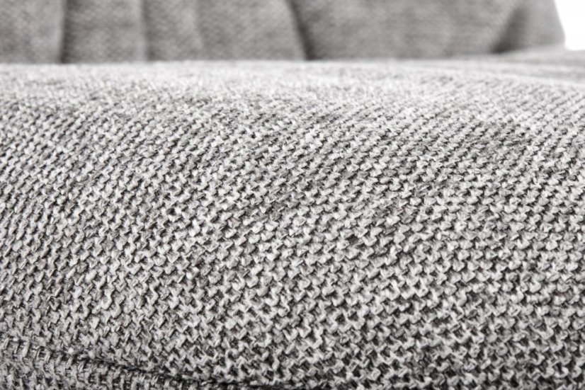 Jedálenská stolička ESBO –⁠ kov/látka, sivá