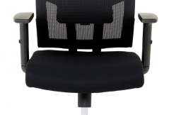 Kancelárska stolička na kolieskach KOLTA – s podrúčkami, čierna