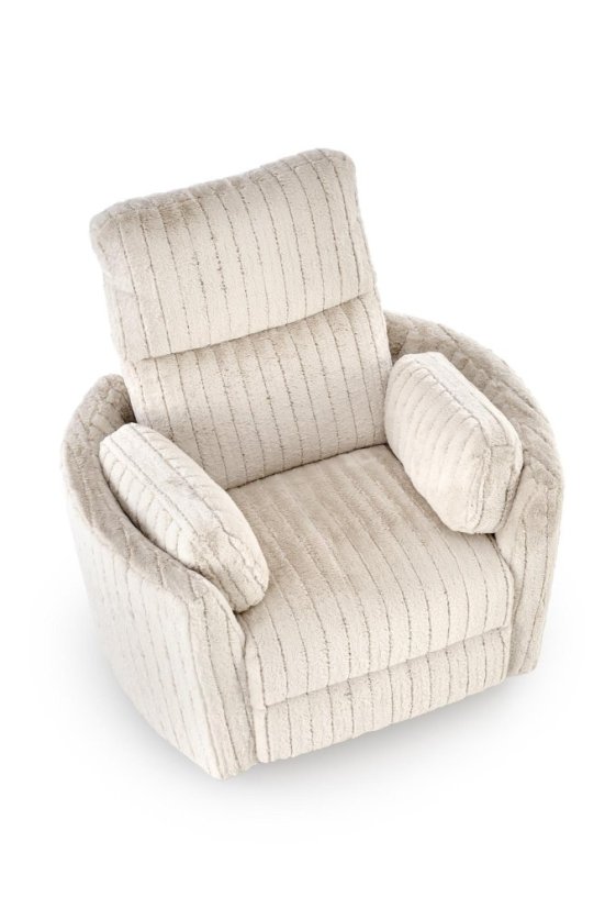 Televízne kreslo PEGAS s elektrickým nastavením polohy – béžová