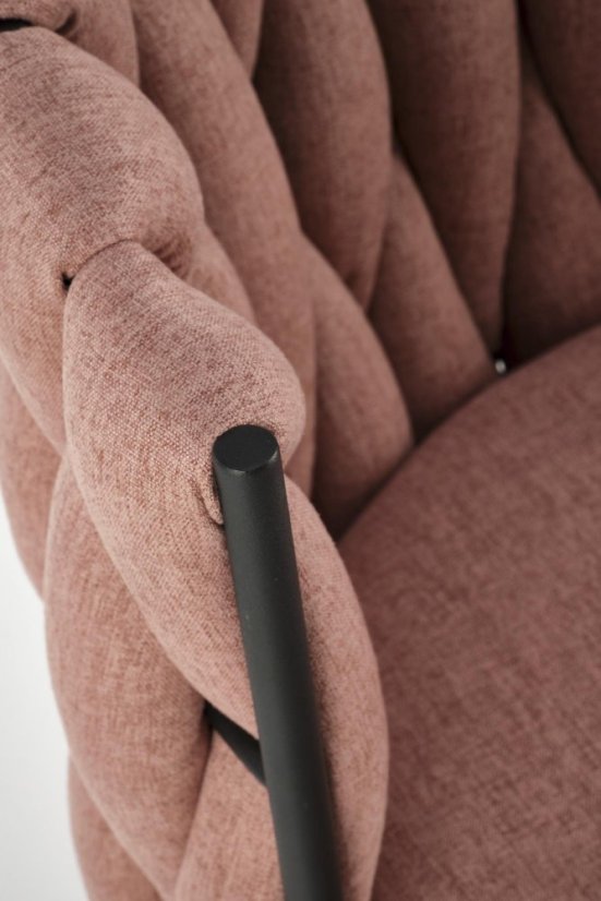 Kancelárska otočná stolička TALON — látka, ružová