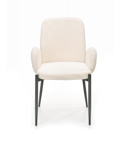 Jídelní židle SALTA –⁠ látka/kov, krémová
