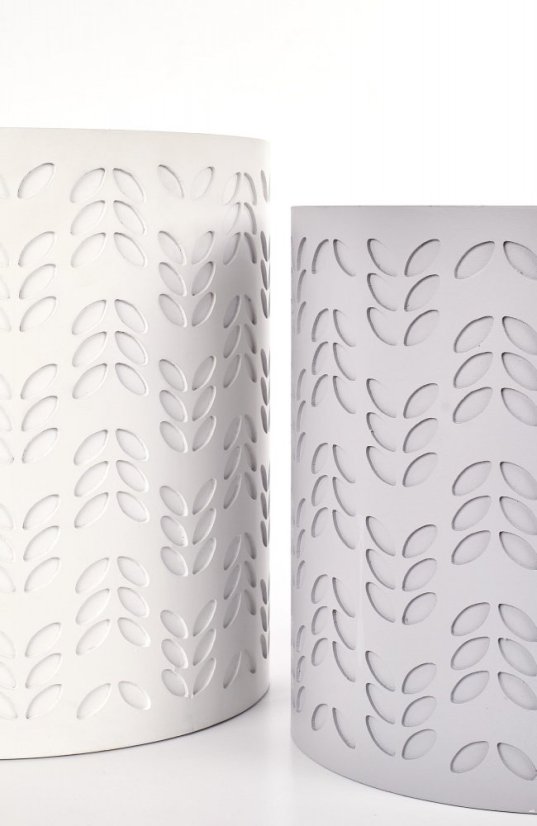 Súprava konferenčných stolíkov ALBA – biela / sivá