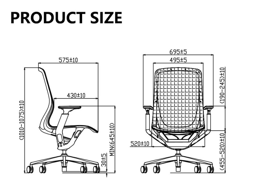 Kancelárska stolička OFFICE More C-BON — viac farieb - Barevné varianty C-BON: Tmavá / antracit
