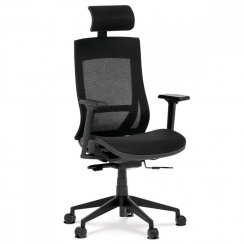 Kancelářská ergonomická židle VEGA — síťovina, černá
