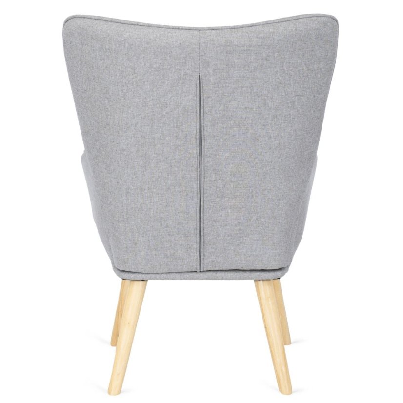 Elegantné šedé kreslo LOZANO 2 pre moderné interiéry